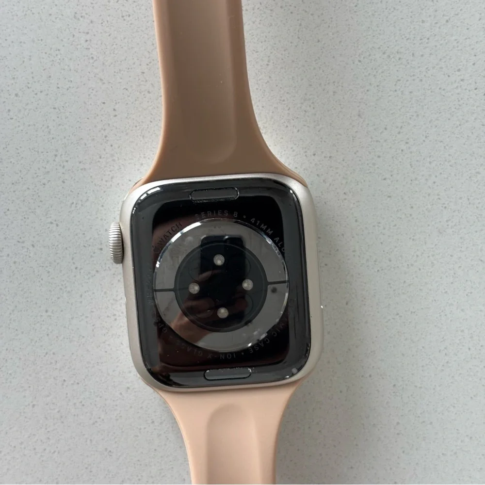 38/40/41 MM beige tan Apple Watch silicone band